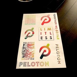 Peloton pink theme stickers sheet